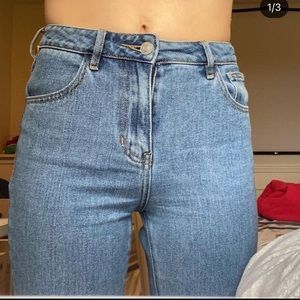 Adorable blue mom jeans